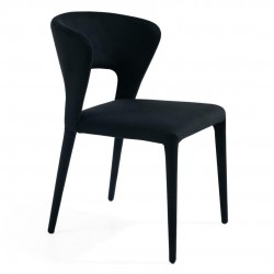 Pari Dining Chair - Black Velvet  - Daelce and Zo